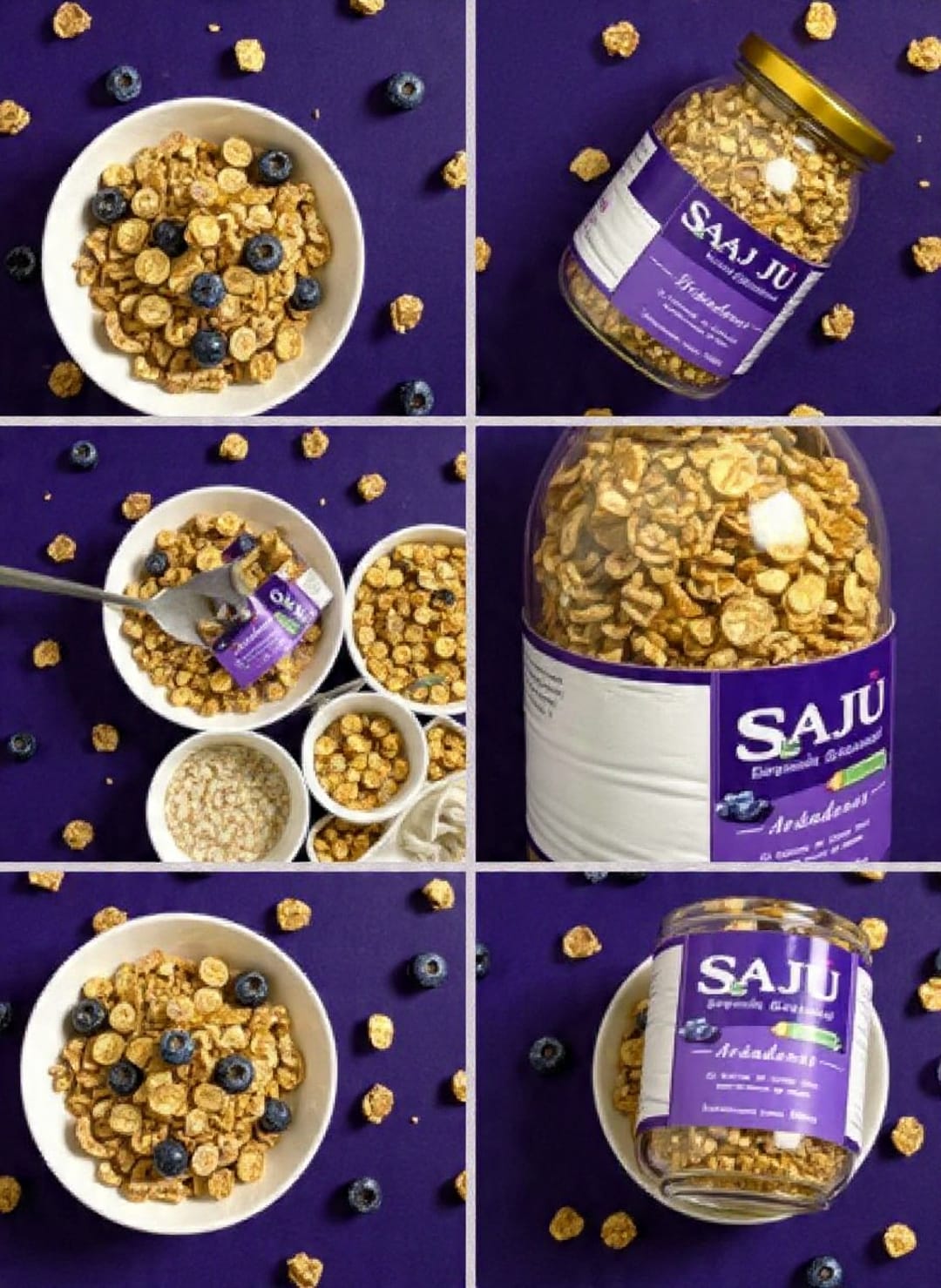 Granola Artesanal de Arándanos – SAJU 🍓💜