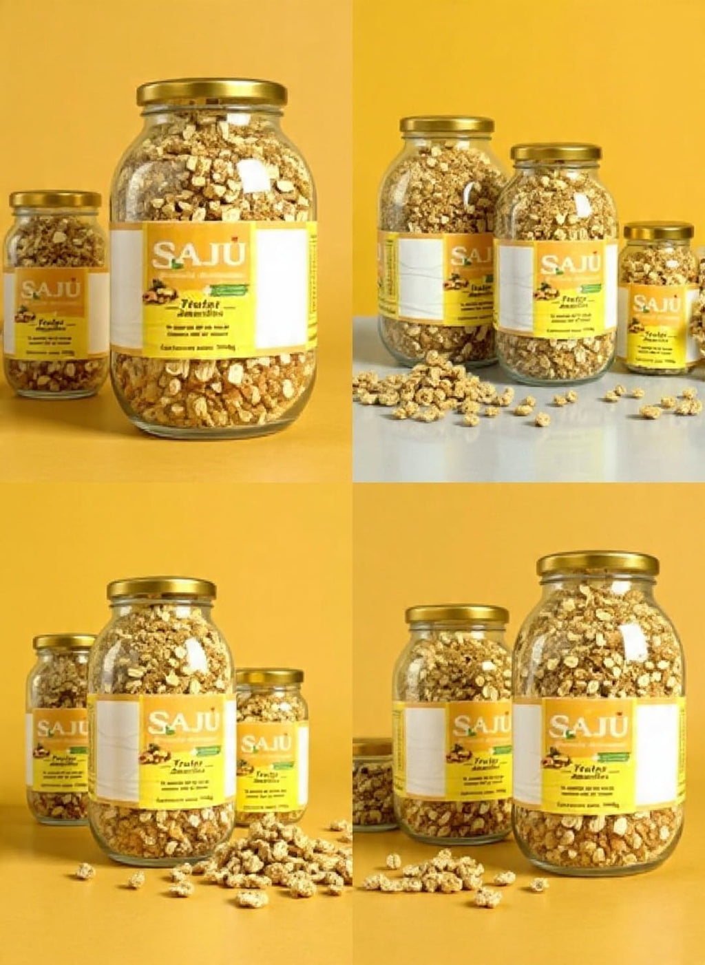 Granola Artesanal de Frutos Amarillos – SAJU 🍑🍍🥭