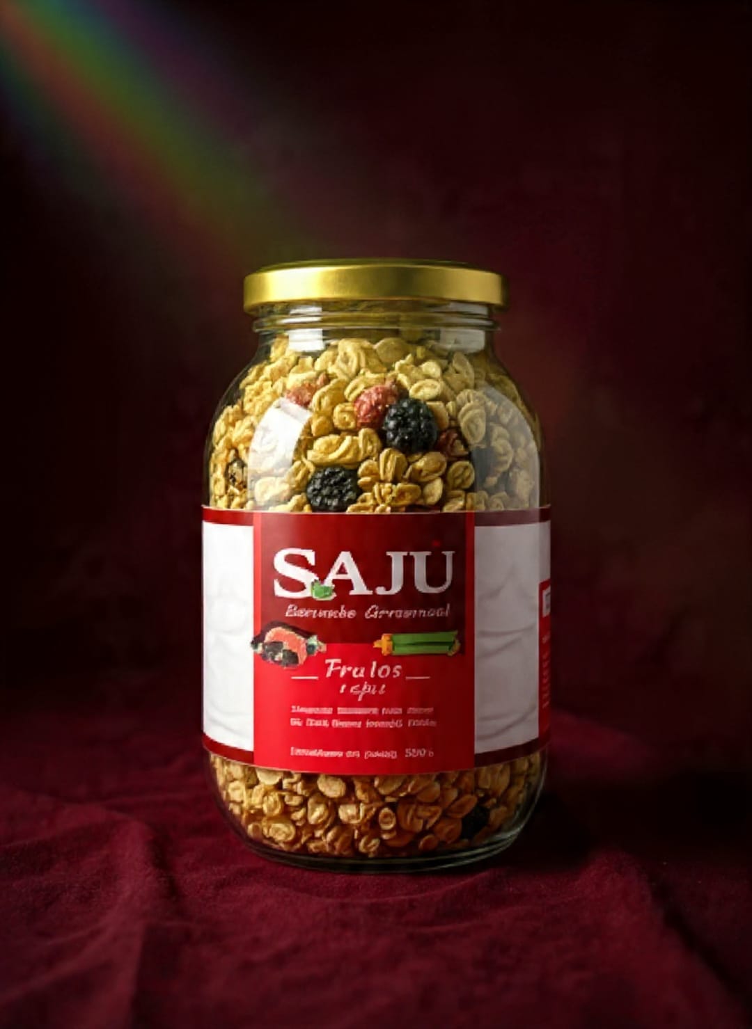 Granola Artesanal de Frutos Rojos – SAJU 🍓🫐🍒