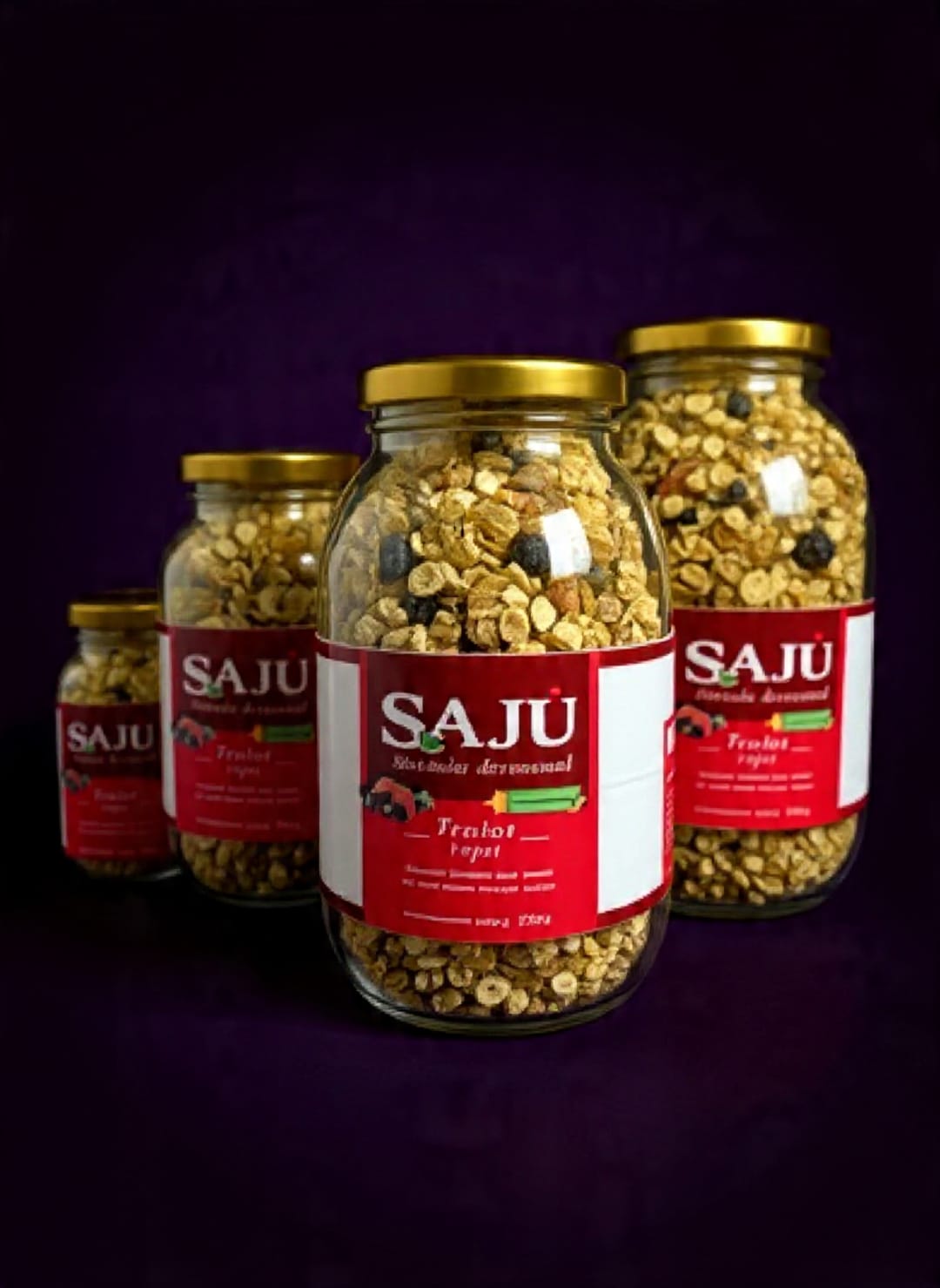 Granola Artesanal de Frutos Rojos – SAJU 🍓🫐🍒